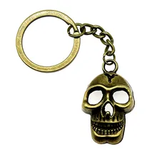 1 шт. брелоки для мужчин череп свадебные сувениры и подарки для женщин 37x22 мм Кулон Античная бронза