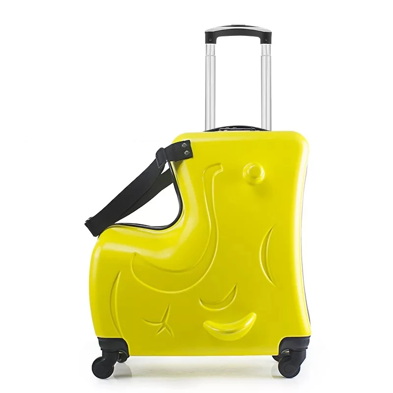 GraspDream модные милые детские чемоданы на колесиках, Детская переносная сумка на колесиках, дорожная сумка, Студенческая сумка Lovelyl - Цвет: yellow