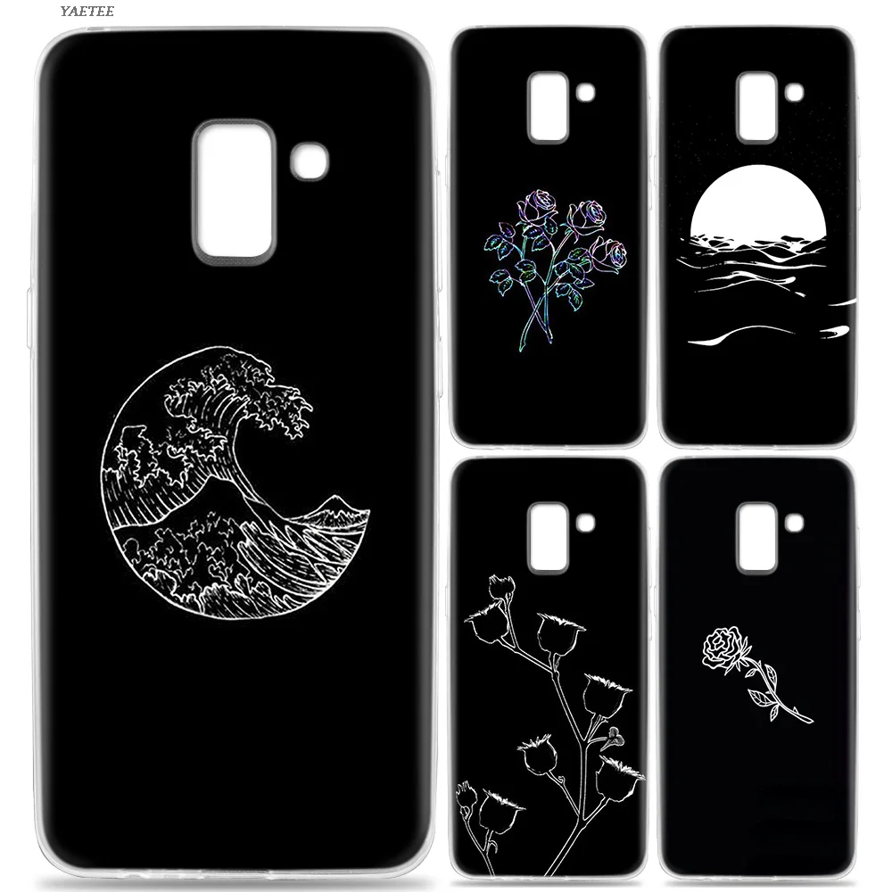 

YAETEE Abstract Line Face art dark Case for Samsung Galaxy J6 S9 S8 J8 J4 A6 A8 Plus J2 J3 J5 S7 S6 Edge 2018 2017 Note 9 8 Core