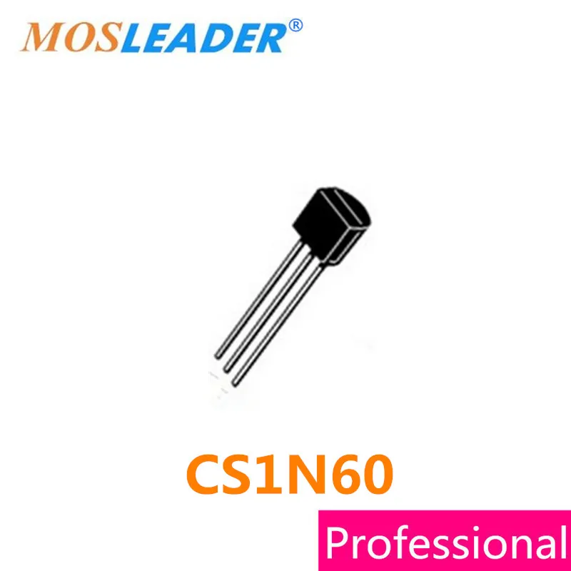 Mosleader CS1N60 A1H TO92 100 шт. 1N60 TO-92 N-Channel 600V 0.8A 800mA высокое качество | Электроника
