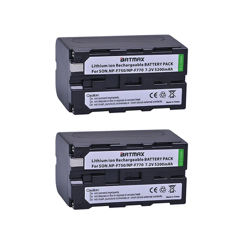 Billig 2 Stücke 5200 mAh NP F750 NP F770 NP F750 NP F770 Batterie + Schnelle LCD Dual USB Ladegerät für NP F970 F550 NP F960 F970 F950 NP F750 bat