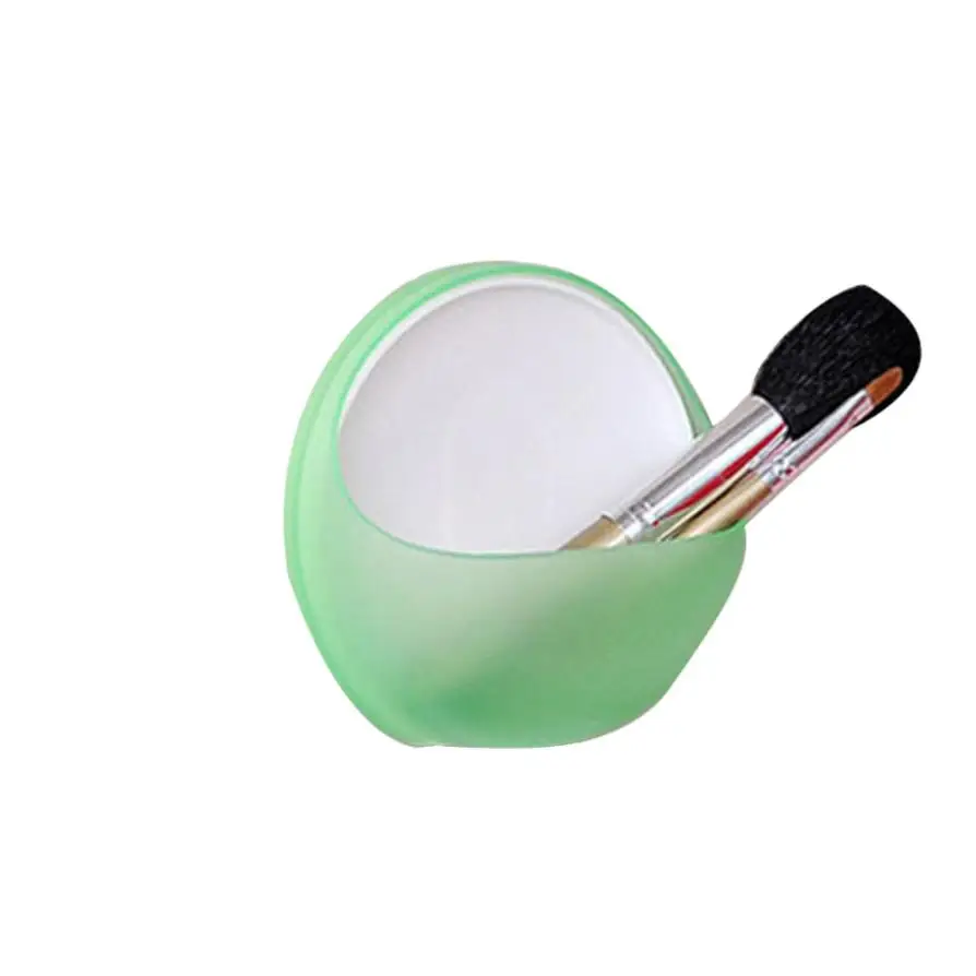 Практичный милый дизайн яиц мыло присоска для губки держатель на присоске чашка органайзер для зубных щеток стеллаж для ванной кухонный комплект для хранения - Цвет: Green