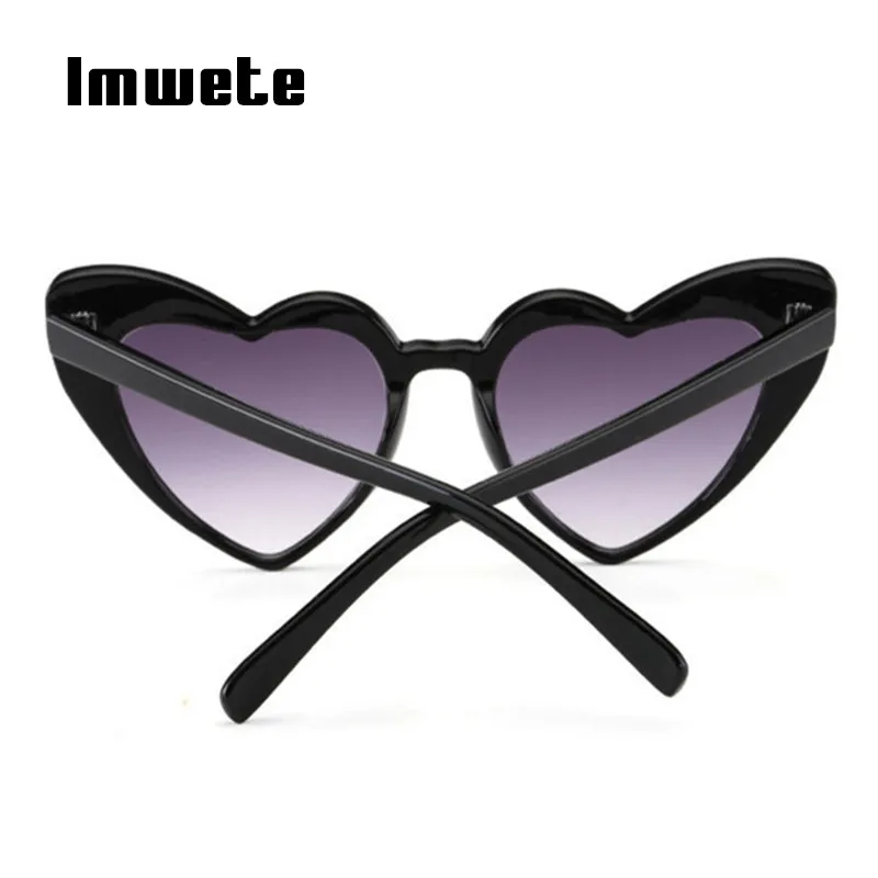 Imwete солнцезащитные очки детей со стразами в форме сердца солнцезащитные очки кошачий глаз очки для девочек очки UV400 ребенок милый подарок