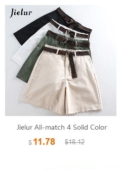 Jielur эластичный пояс шорты для женщин для 5 цветов повседневное плюс размеры S-5XL простой летние женские Шорты однотонные удобные короткие