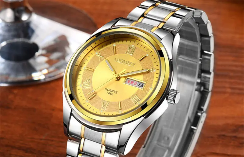 FNGEEN мужские часы с календарем, кварцевые часы из нержавеющей стали, мужские Модные брендовые высококачественные спортивные мужские наручные часы 7882
