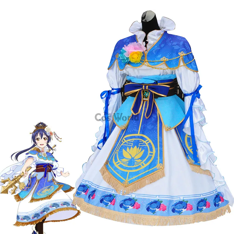 Костюм для косплея Sonoda Umi Seven Lucky боги из аниме Проект школьного идола|anime cosplay