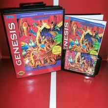 Игровой картридж Valis с коробкой и ручной 16 бит MD карты для Sega megadrive для Genesis