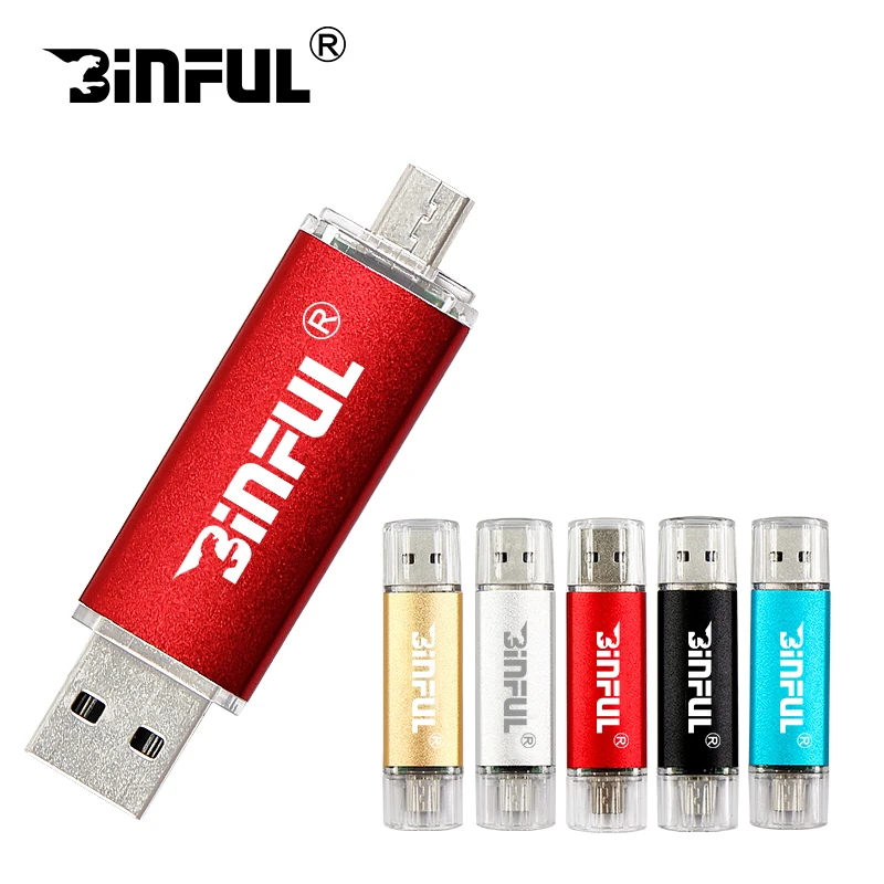 

High Speed 2 in 1 OTG 64gb 32gb Pen Drive 16gb 8gb 4gb Pendrive USB Flash Drive 128GB memory Stick for Android Mobiles & PC