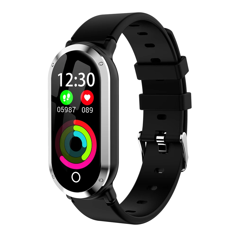 

T1 Smart Watch Heart Rate Sleeping Monitoring Fitness Tracker Large Screen Smart Watch Android IOS Waterproof Smart Bracelet