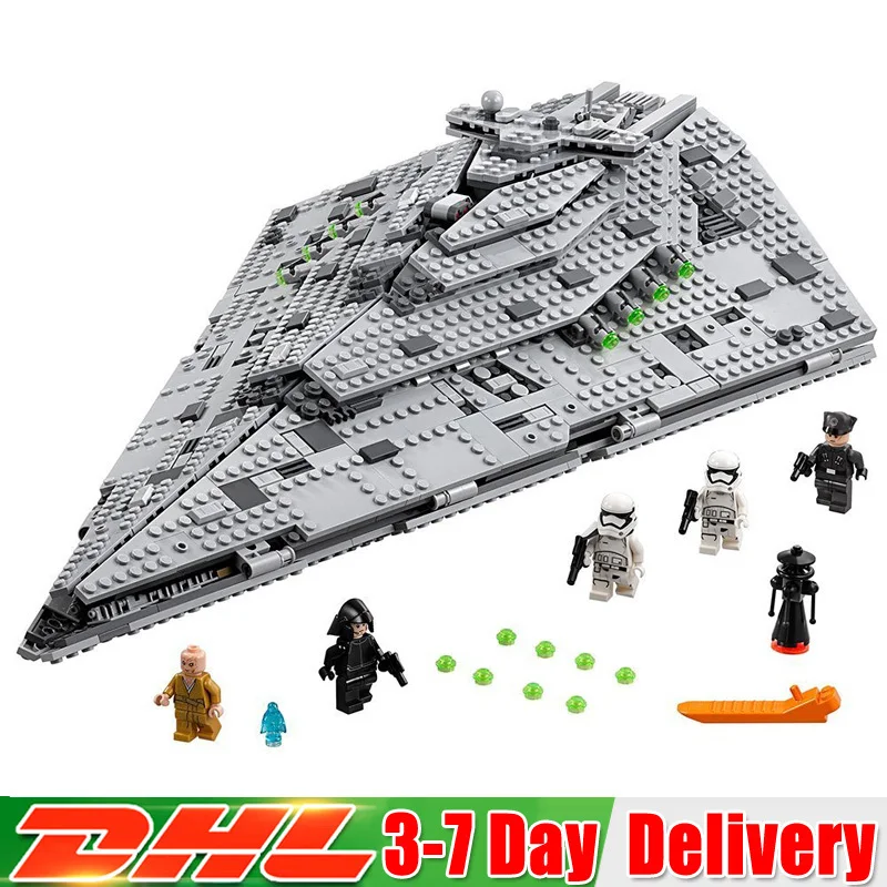 

2018 Star Wars The First Order Star Destroyer Set Compatible LegoINGlys 75190 05131 Building Blocks Bricks
