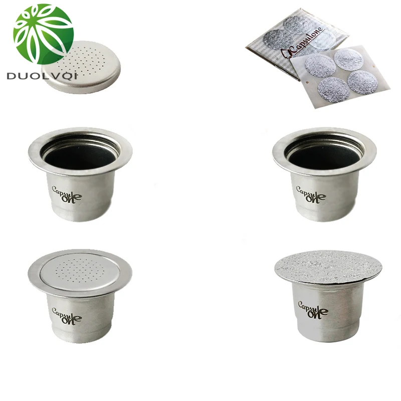 Reusable Coffee Capsule Filter Stainless Steel Practical Coffee Capsules Refillable Capsule Cups For Nespresso Coffee Machine Reusable Coffee Capsule Filter Stainless Steel Practical Coffee Capsules Refillable Capsule Cups For Nespresso Coffee Machine