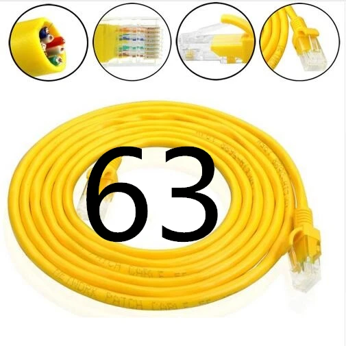 

63# MEIBAI CAT5 Flat Ethernet Cable Networking Ethernet Patch Cord LAN Cable CAT5