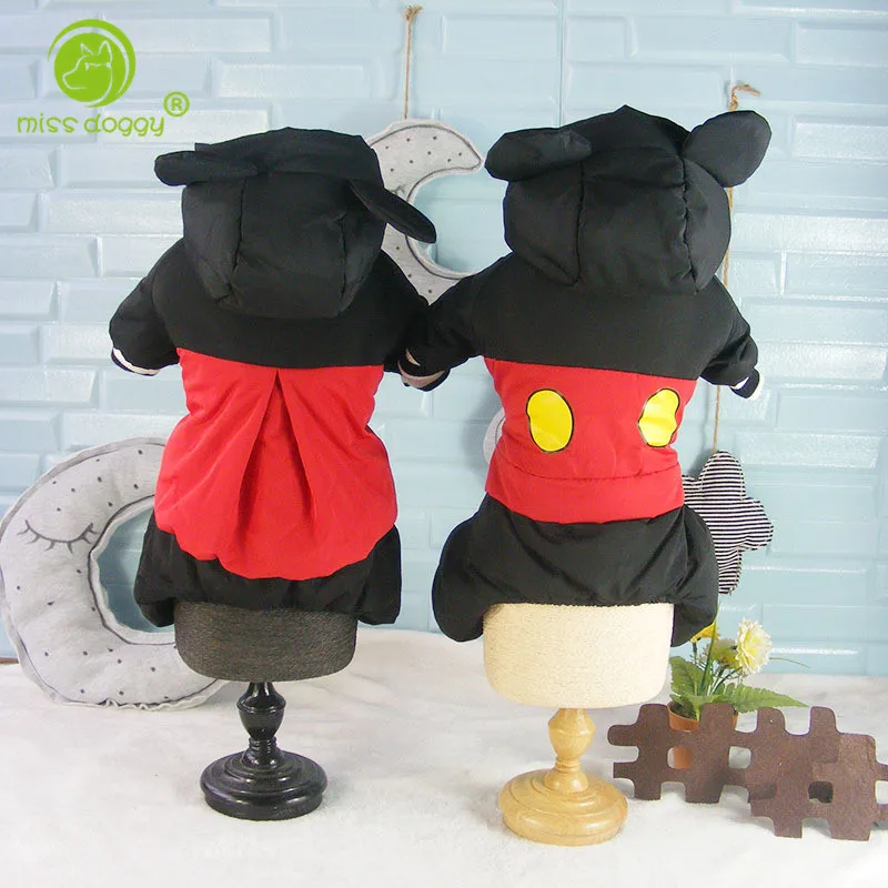 Warm Hooded Four Legs Dogs Clothes Pet Dog Winter Coat Clothes Pet Dog