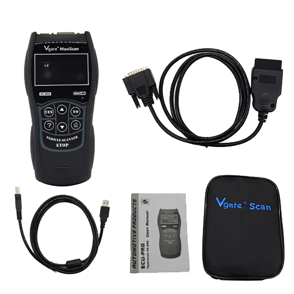 Vgate VS890 Автомобильный Универсальный OBD2 считыватель кодов инструмент для
