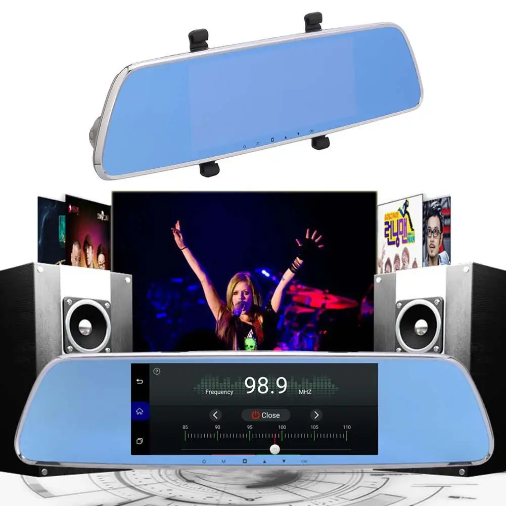 

[Original]7inch Touch Screen GPS Driving Recorder Dual Camera 3G Smart Rearview Mirror HD Android Remote Support Car Wifi FM TF
