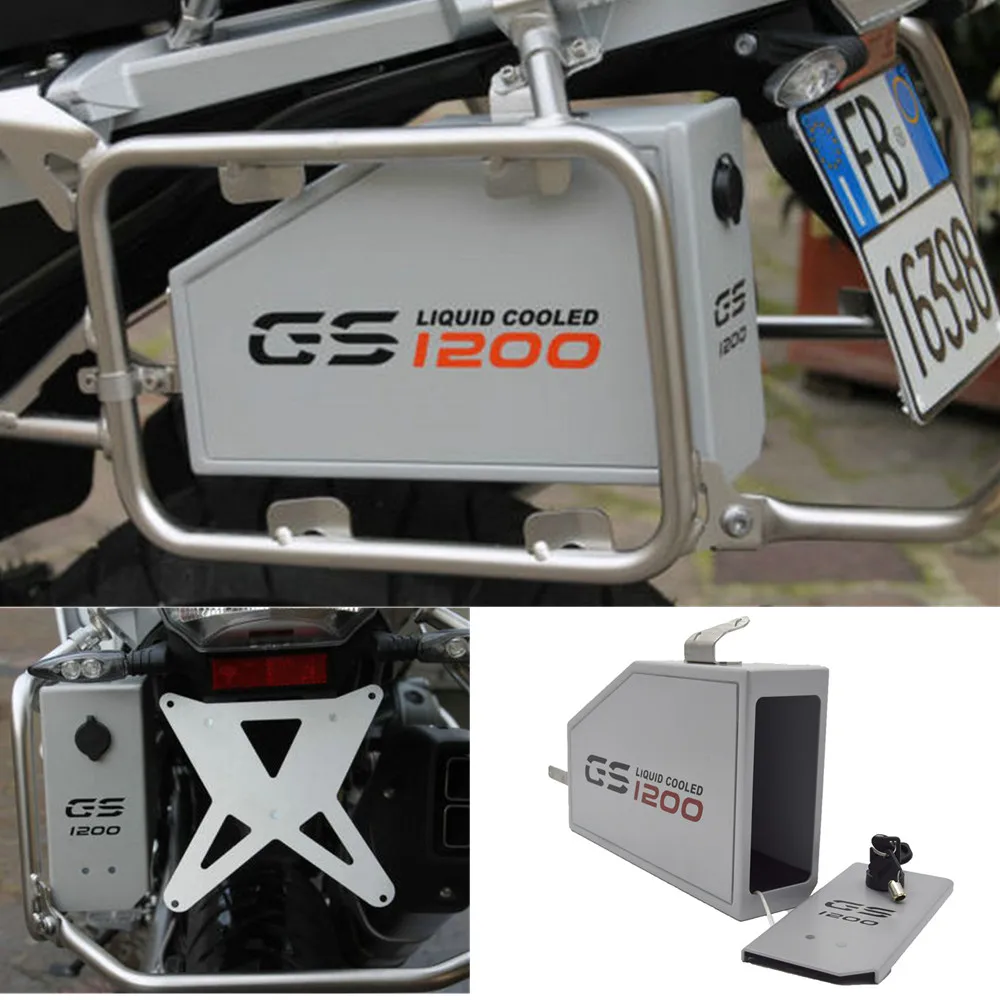 

Aluminum Motorcycle Left Side Case Toolbox 5 Liters Tool Box Luggage Bag For BMW R1200GS LC ADV Adventure R1200 GS GSA 2013-2019