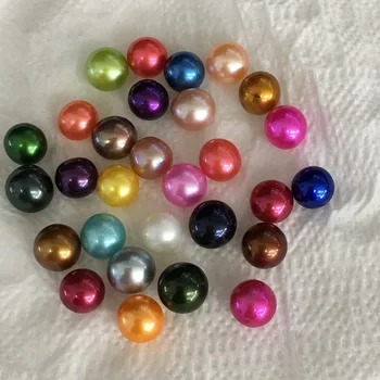

Free shipping 6-7mm Freshwater Vacuum-Pack round Oyster With Pearls Love Wish Pearl Oyster Different Color Pearl ZY007