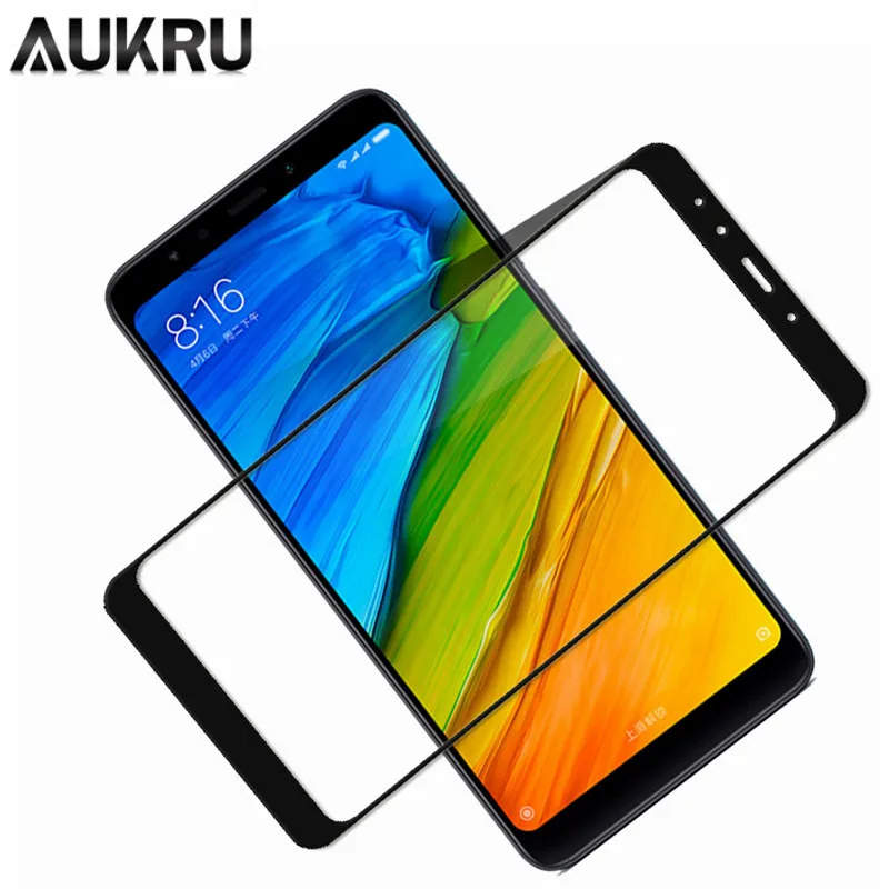 AUKRU Full Screen Protector For Redmi 5 Plus 5A Glass Note Pro Tempered Xiaomi Mi Mix 2 3 2S Film | Мобильные телефоны и