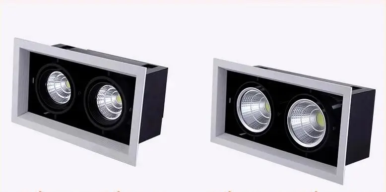 1 шт. белый Высокое качество поверхностного монтажа Регулировка COB Диммируемые