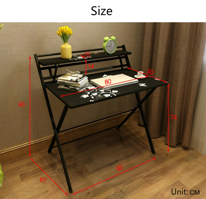 Simple Style Foldable Desk Free Installation Study Table Household Writing Desk Multifunction Office Computer Table Steady Safe Simple Style Foldable Desk Free Installation Study Table Household Writing Desk Multifunction Office Computer Table Steady Safe