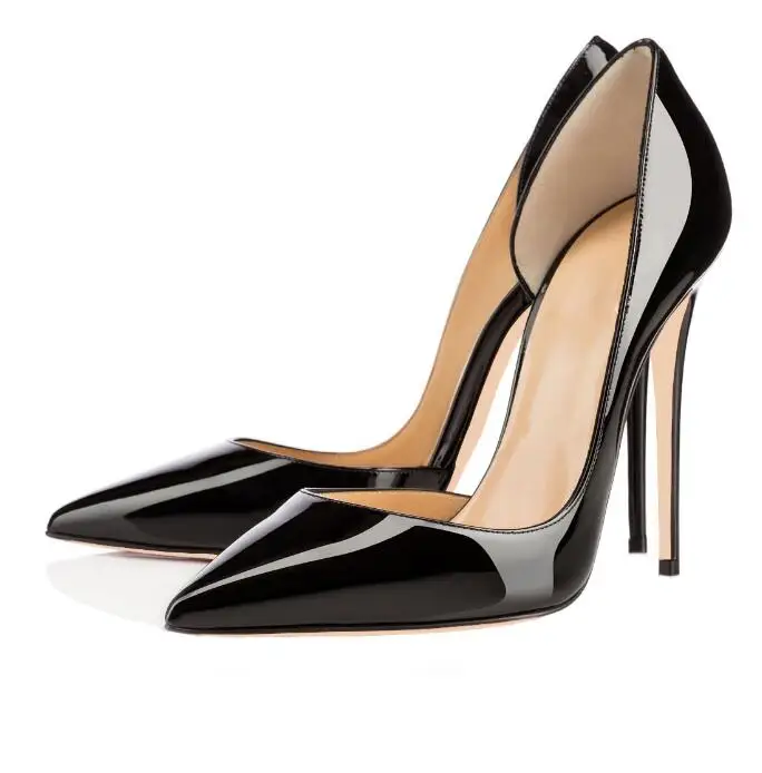 

Carole Levy Hot Selling Pointed Toe Woman Pumps 2019 Sexy Thin Heels Dress Shoe Black Nude Patent Leather Stiletto Heels