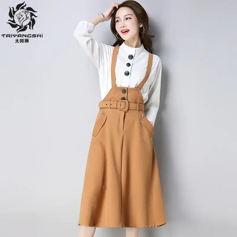Spaghetti Strap Dress Chiffon Shirt 