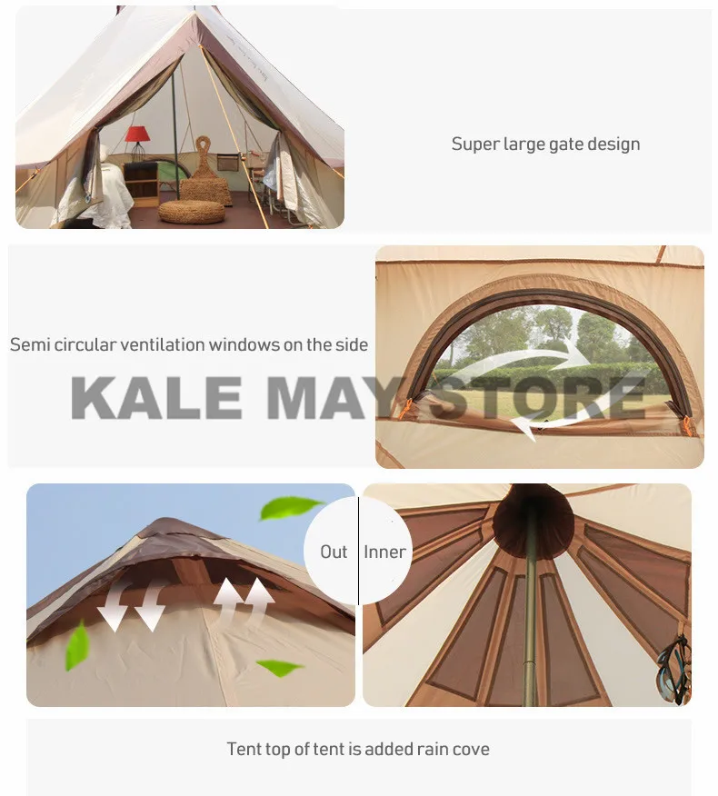 Barraca da Família para a Auto drive Tenda ao ar Grande Espaço Yurt Mongolia 8 10 Pessoa Livre à Prova d' Água Oxford Camping Selvagem Sobrevivência Piquenique 10 da pessoa 8-10 do yurt da mongólia