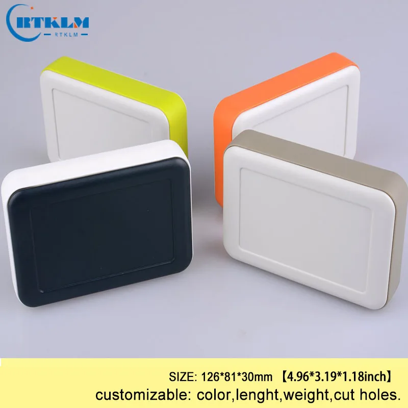 Caixa de Junção de Plástico Diy para Projetos de Design Quatro Cor Personalizada Handheld Abs Gabinete Caixa Eletrônico Instrumento Caso 126 81  30mm