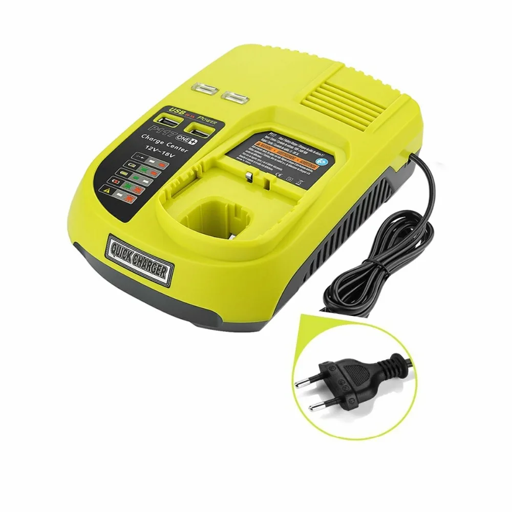 Free shipping For RYOBI Battery Charger 14.4v 18V Ni-CD Ni-MH Li-ion P110 P107 P108 for Ryobi one+ Battery with USB Port 3A Free shipping For RYOBI Battery Charger 14.4v 18V Ni-CD Ni-MH Li-ion P110 P107 P108 for Ryobi one+ Battery with USB Port 3A