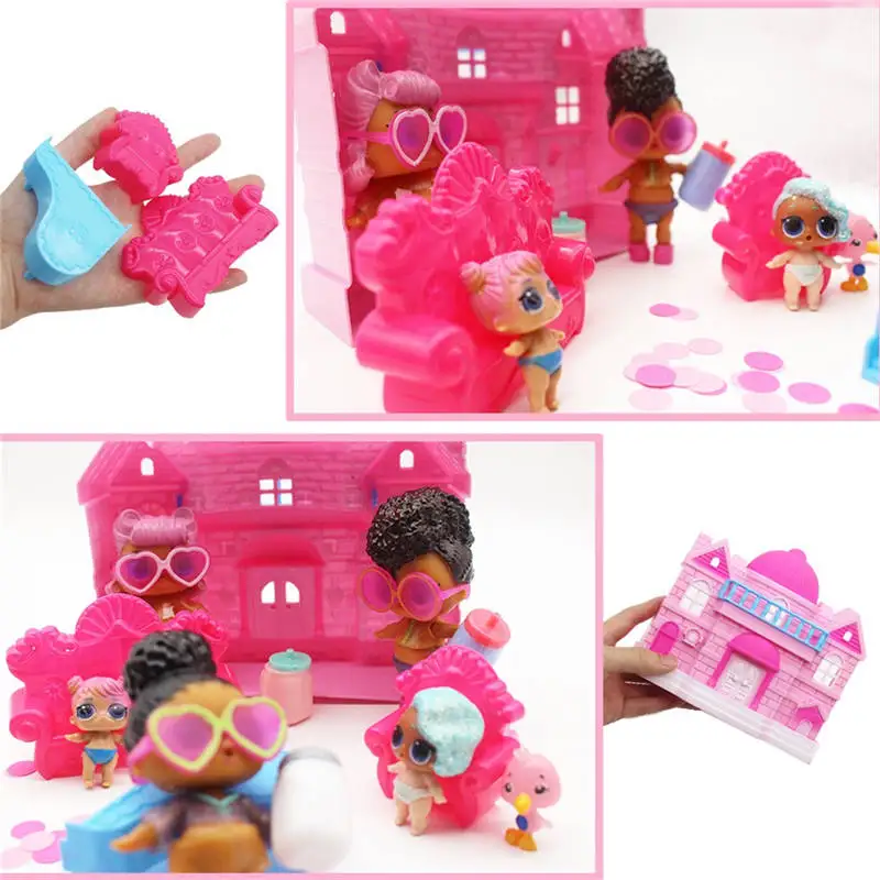 Большой вид игры принцесса Кукольный дом игрушка большой семейный дом для куклы с сюрпризом 20