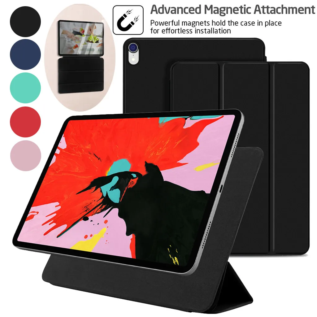 

Magnetic Smart Case For iPad Pro 12 Stand Case Attachment Auto Sleep/Wake Cover for iPad Pro 12.9inch 2018 Tablet Cases Covers