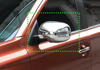 

ForMitsubishi Outlander 2013-2016 Side Mirrors Rearview Cover Trim Trims 2pcs