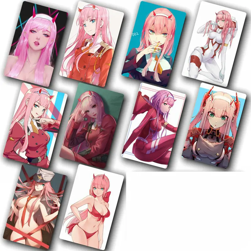 

DARLING in the FRANXX Anime Card Sticker DIY Decoration Bus ID Waterproof Card Stickers Kids Classic Toys Sticker 100 pcs