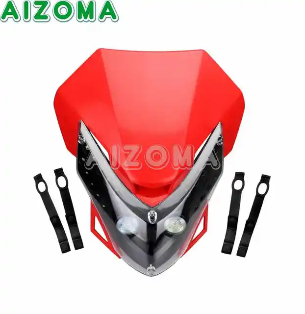 VERKLEIDUNG WINDSCHUTZSCHEIBE MOTO SCHEINWERFER ENDURO HONDA FÜR KTM KAWASAKI VERKLEIDUNG WINDSCHUTZSCHEIBE MOTO SCHEINWERFER ENDURO HONDA FÜR KTM KAWASAKI