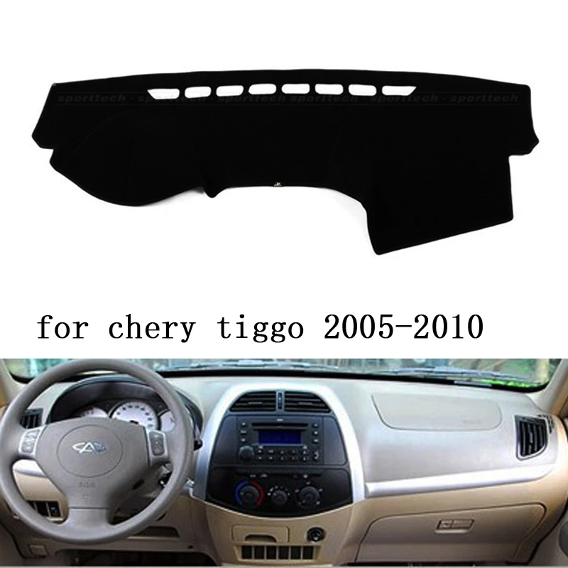 Для Chery tiggo 2005-2008 2009 2010 правый и левый руль автомобиля приборной панели Чехлы коврик тент подушка коврик ковры аксессуары