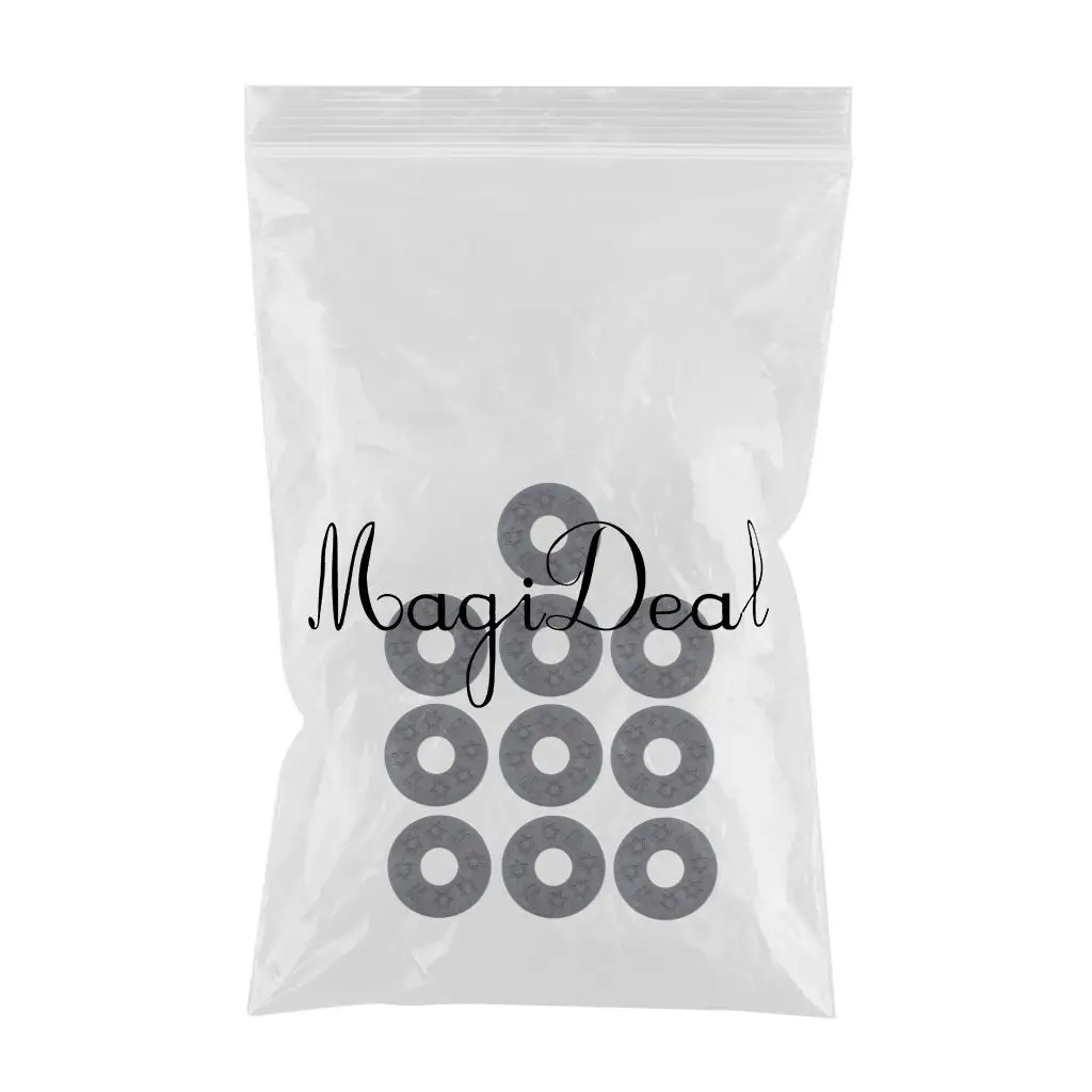 10pcs Guitar Strap Block Rubber Lock Washer Safety Strap Gasket Cushion for Acoustic Electric Guitar Bass Parts