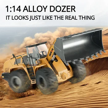 

HUI NA RC Big Size Loader Scale 1:14 Hobby Bulldozer Alloy Huina 583 Toys