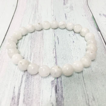 

MG0311 A Grand Moonstone Women`s Bracelet Natural Gem Stone Yoga Bracelet Wrist Mala Beads Bracelet Self Expression