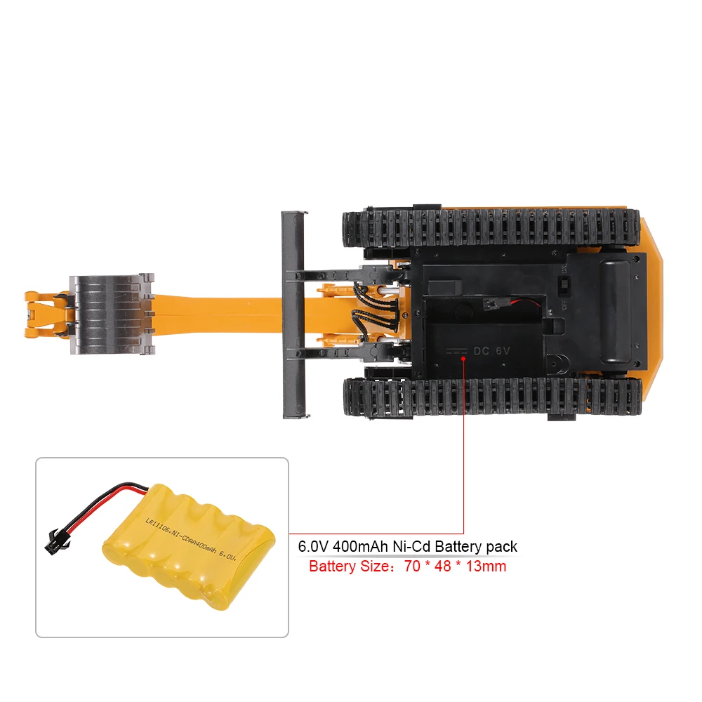 HUI NA TOYS NO.1510 2.4GHz 11CH RC Car Model Metal Alloy Engineering Electronic RC Excavator Heavy Machinery Music RC Toys (14)