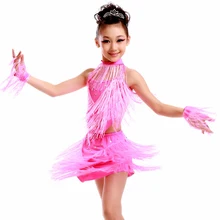 Детское платье для латинских танцев платье для девочек для танцев 3 цвета детский танцевальный костюм платья для танго