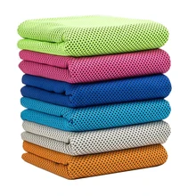 88X33 см дышащее полиэфирное многоразовое полотенце летнее быстросохнущее пот мгновенное холодное на открытом воздухе Спортивное охлаждающее полотенце s для мужчин и женщин