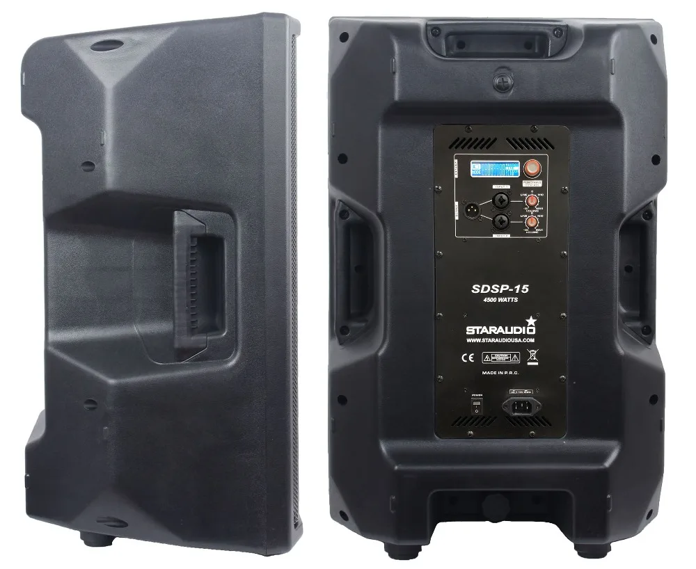 4500w 15 inch pa dj karaoke dsp audio speaker