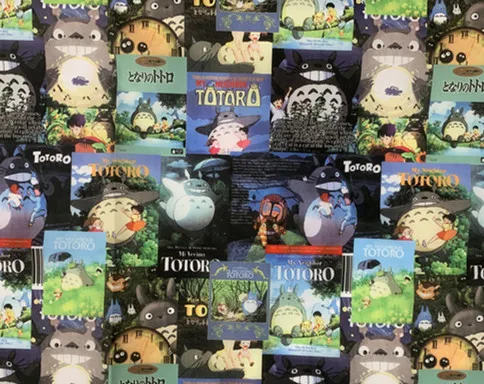 145*90 см Тоторо 210D Оксфорд полиэстер водонепроницаемая ткань для лоскутного шитья ПВХ DIY скатерть сумка плащ