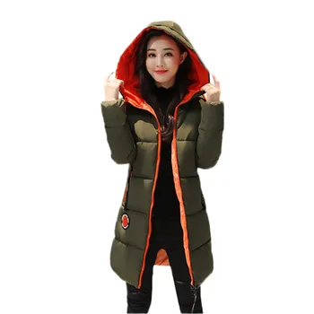 

Winter Women Coat Cotton Jacket 2018 Fashion Thick Warm Parkas Loose Cotton Outerwear Large Size M-3Xl Hooded Lady Parkas DT0241