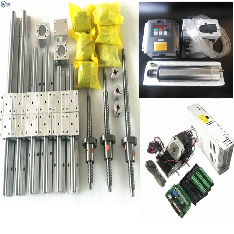 

linear rail SBR20- L400/1000/1000mm+SFU1605 ballscrew+DSG16H +57HS5630A4 stepper motor TB6600 Driver+1.5kw water cooled spindle