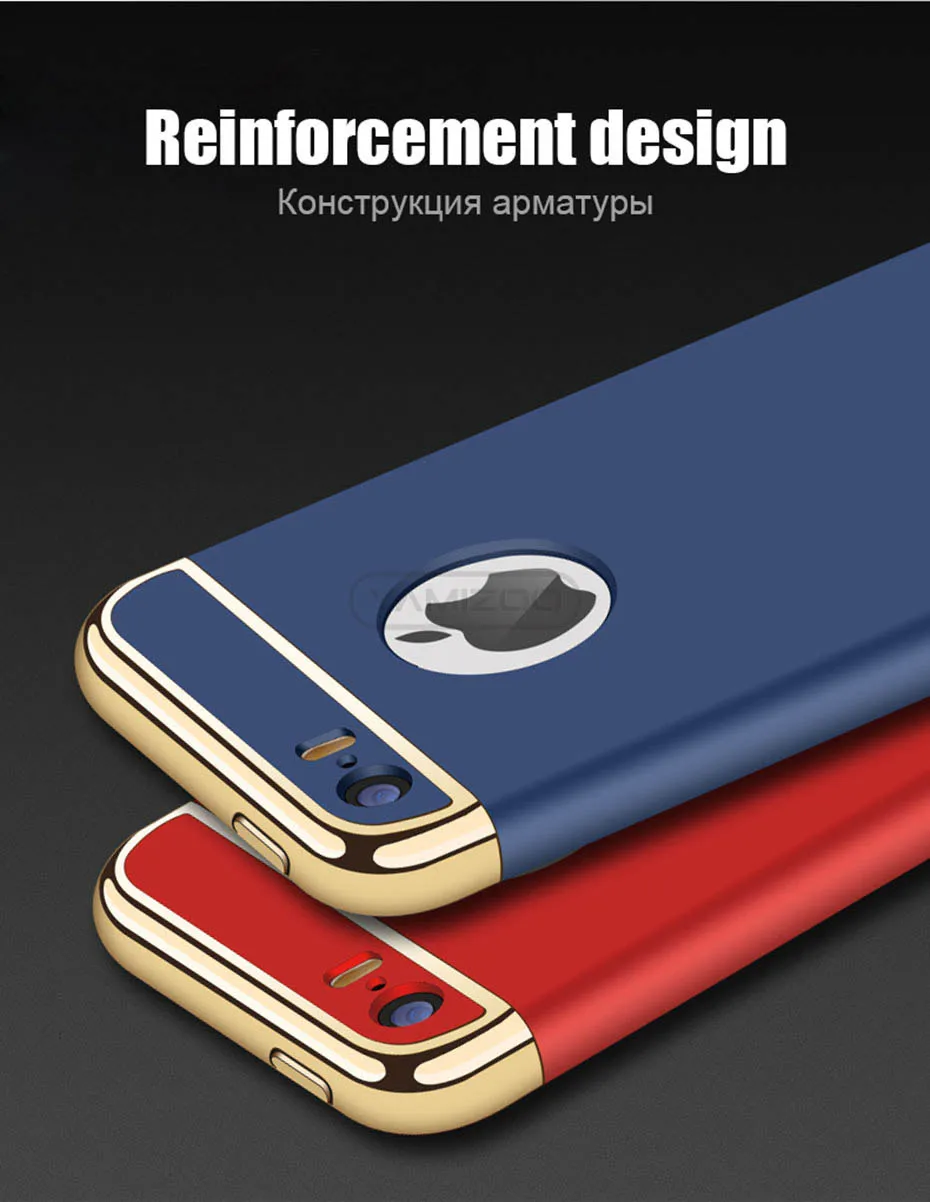 YAMIZOO 5s For iPhone se 5 Case 360 protection Phone Cases On Luxury Full Hard Plastic Coque Back Cover For iPhone 5s se 5 Case (6)