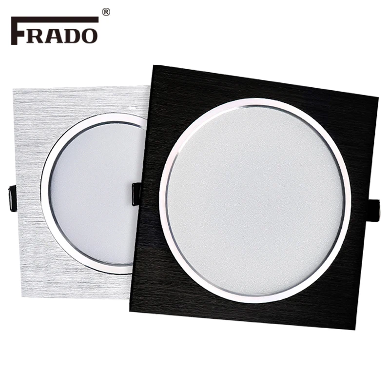

Square Downlights LED SMD 5730 3W 5W 7W 9W 12W Ceiling Lamps 110V 220V Dimmable Spot Down Lights Driver Included