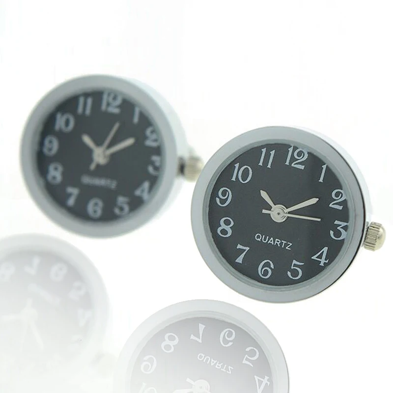 

New Functional Watch Mens Cufflinks Round Real Clock Cuff links With Battery Digital Watch Suit Business Wedding Shirt Jewelry
