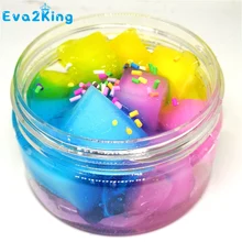Eva2king мягкая слизь игрушки цветная глина Хрустальная Снежинка жемчужная глина для моделирования Глина Кокосовая глина DIY Рисование прозрачная