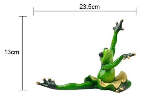 Funny Frog Family Dancing Ballet Styles Resin Toys Figures - Ballet Frog 3
